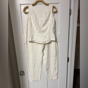 Women’s 2-Piece Linen Suit | Size 12 |